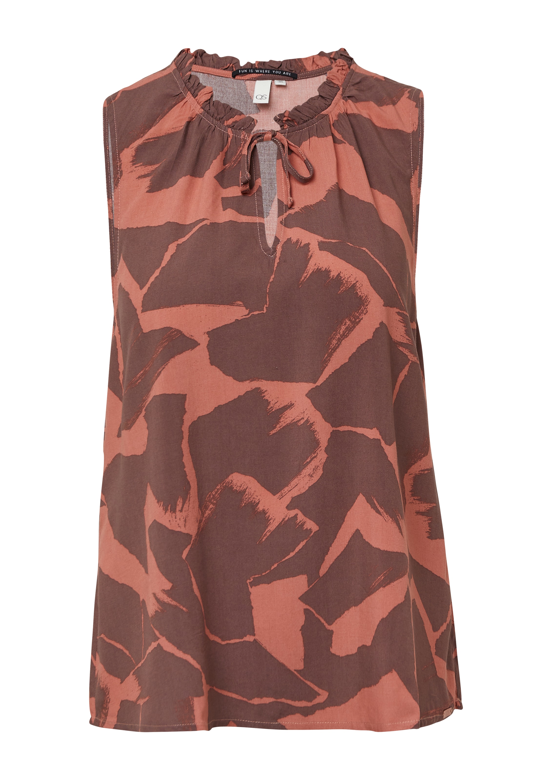 QS Bluse in Orange: Vorderseite