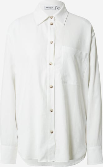 WEEKDAY Chemisier en blanc, Vue avec produit