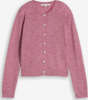 TOM TAILOR DENIM Strickjacke in Pink: Vorderseite
