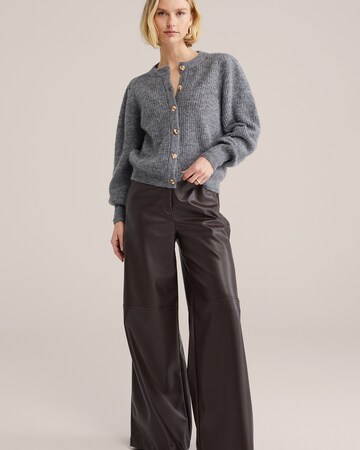 WE Fashion - Casaco de malha em cinzento