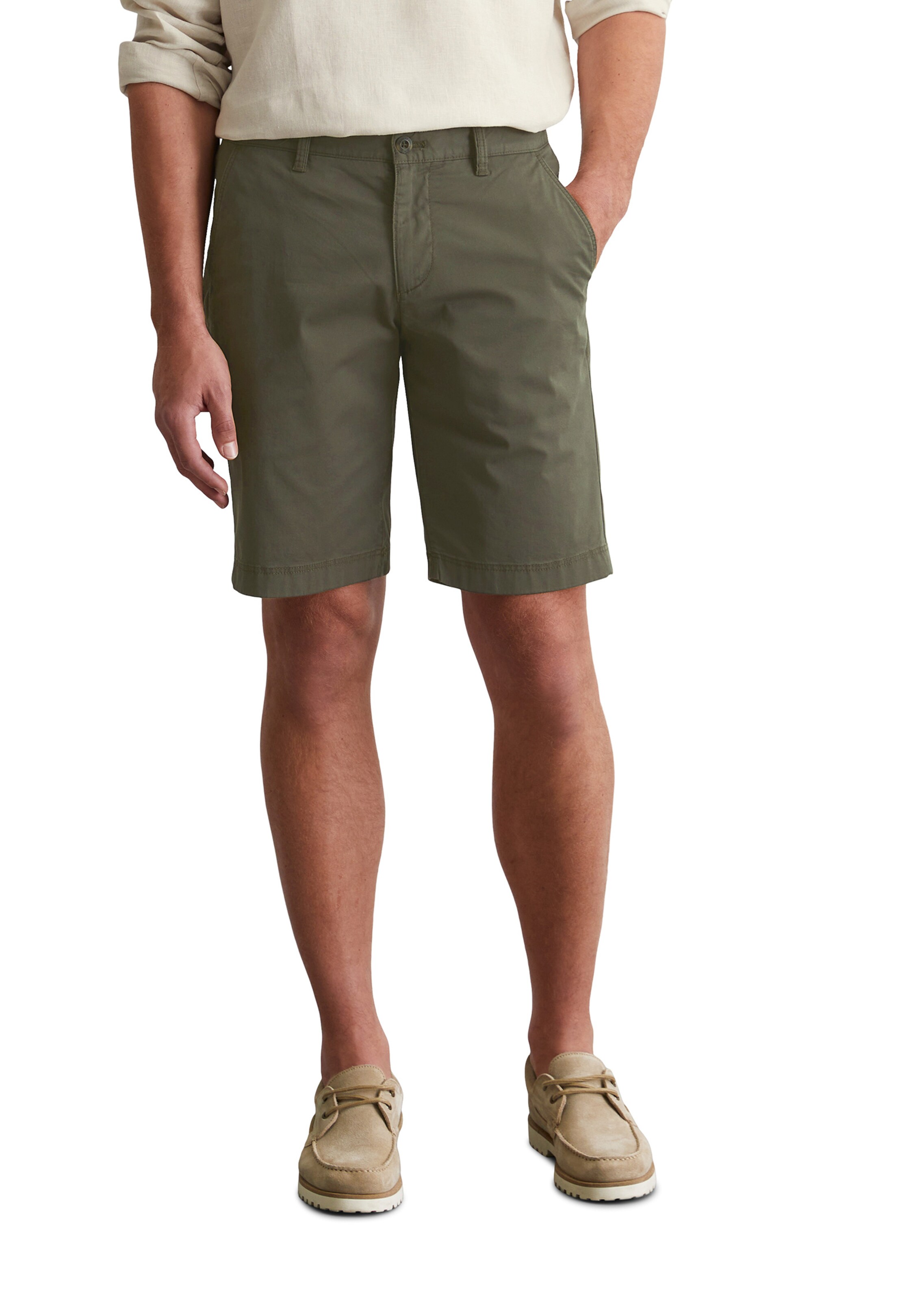 Marc O'Polo Regular Chino Pants in Green: front