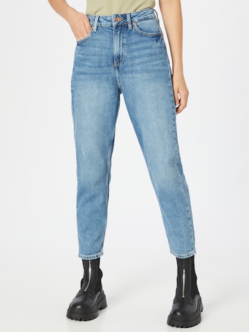 QS Tapered Jeans in Blauw: voorkant