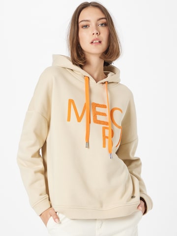 Key Largo Sweatshirt 'Merci' in Beige: voorkant