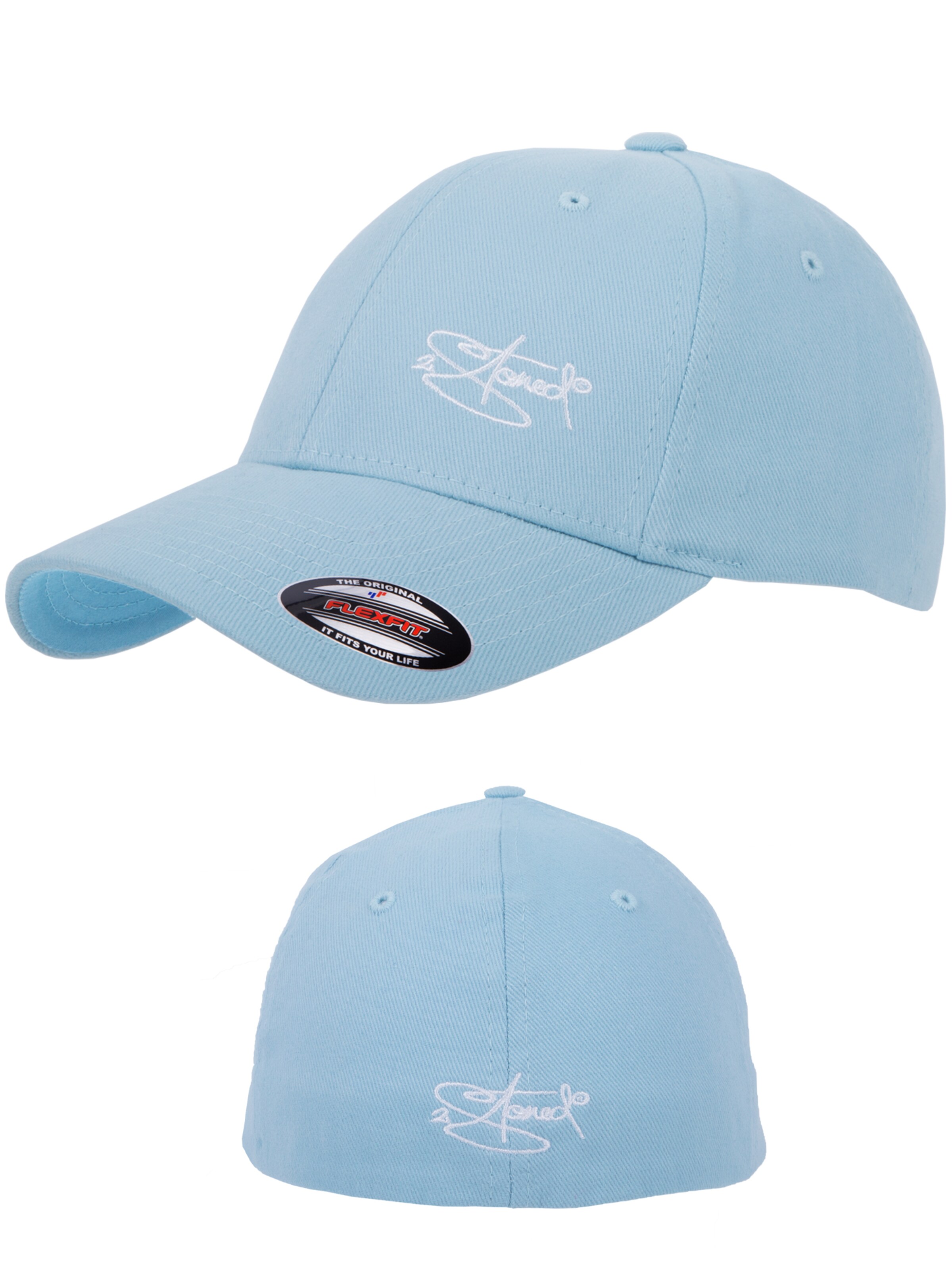 2Stoned Cap 'Flexfit Wooly Combed Classic' in Blue