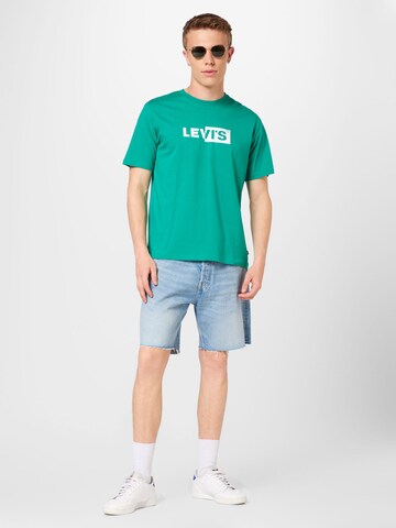 LEVI'S ® Тениска 'Relaxed Fit Tee' в зелено