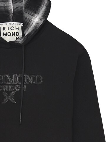 John Richmond Sweatshirt 'Contrast Hood' in Black
