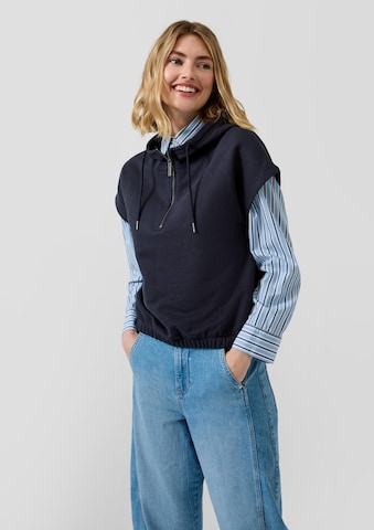 Sweat-shirt s.Oliver en bleu : devant