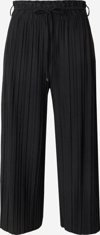 Wide leg Pantaloni di s.Oliver BLACK LABEL in nero: frontale