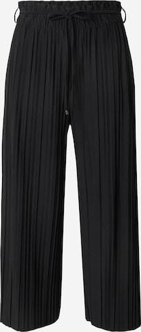 s.Oliver BLACK LABEL Wide leg Broek in Zwart: voorkant