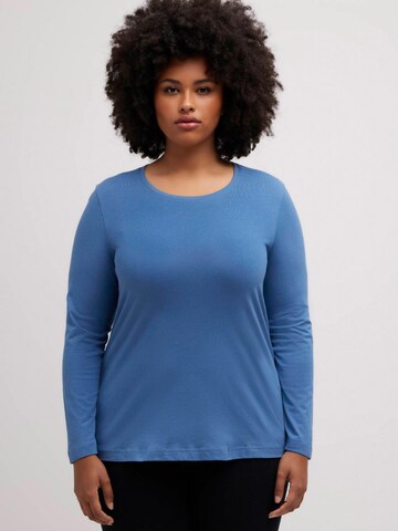Ulla Popken Shirt in Blauw: voorkant