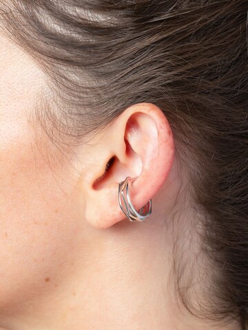 YParis - Pendientes 'Ear cuff Bolty S' en plata