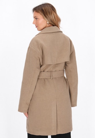Manteau mi-saison faina en marron