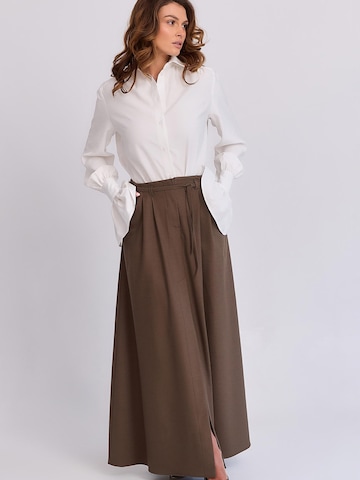 Jupe 'Marien' mandragora en marron