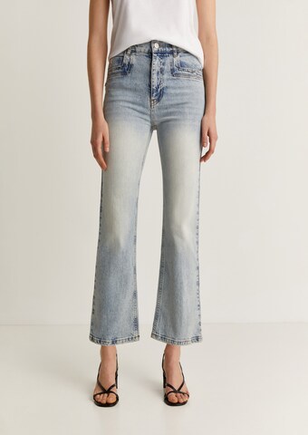 Scalpers Flared Jeans 'Back Seam' in Blau: predná strana