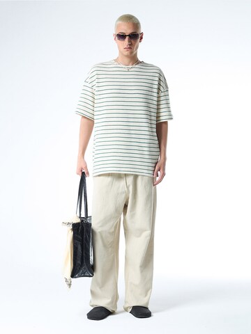 T-Shirt 'Brownwood' VAMOS CLO en blanc