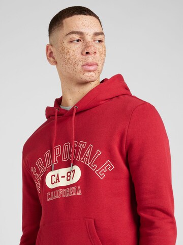 AÉROPOSTALE Sweatshirt 'CALIFORNIA' i röd