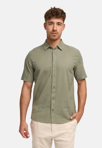 INDICODE JEANS Comfort fit Overhemd ' Ceppo ' in Groen: voorkant