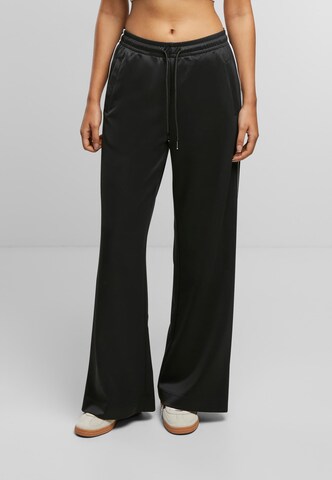 Urban Classics - Pierna ancha Pantalón en negro: frente