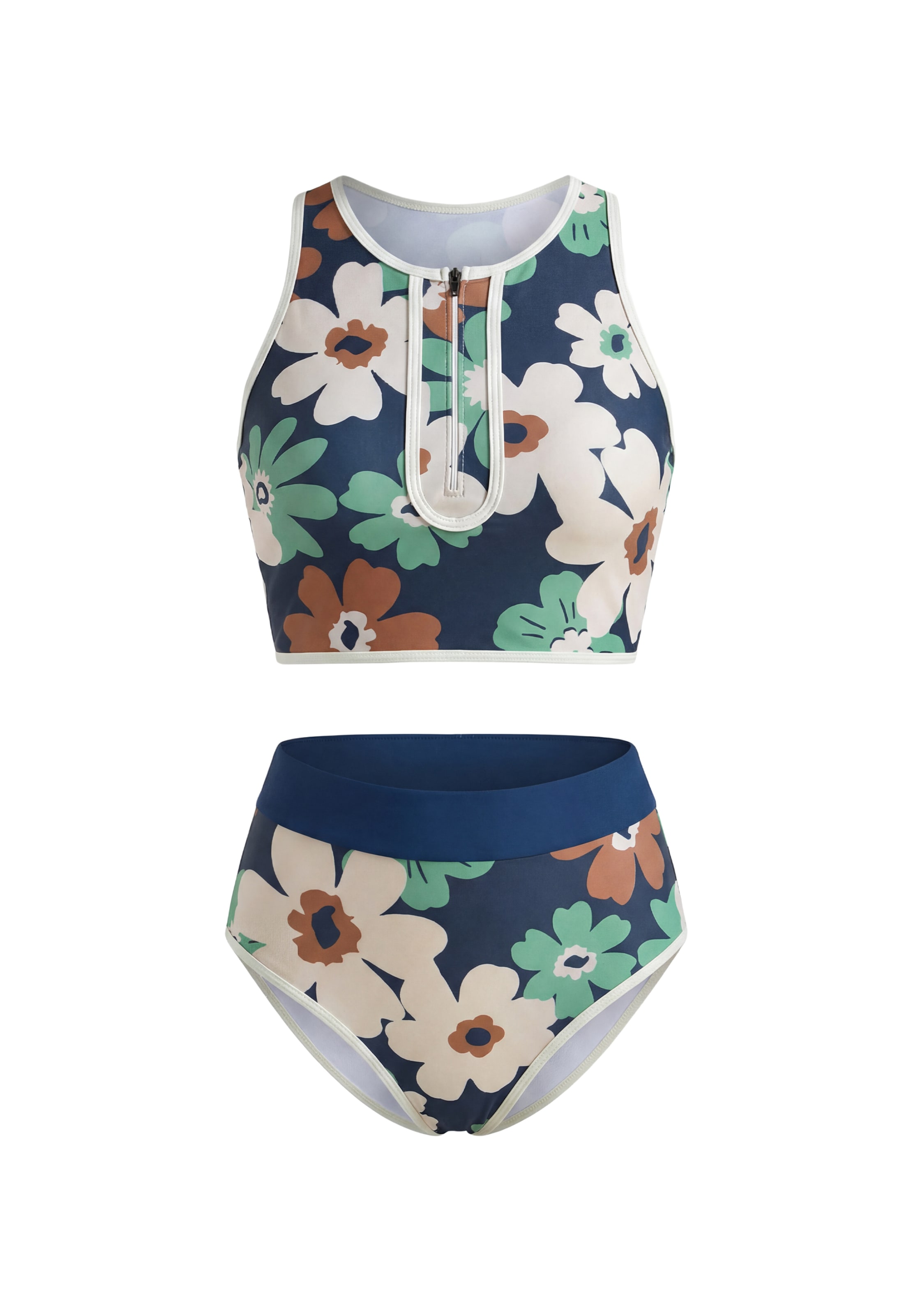 IZIA - Bustier Bikini en azul: frente