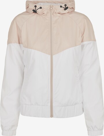 Urban Classics Between-Season Jacket 'Arrow Windbreaker' in White: front