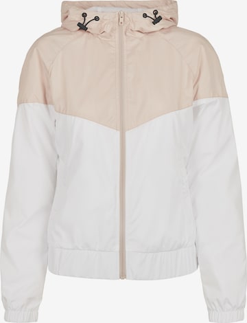 Urban Classics Tussenjas 'Arrow Windbreaker' in Wit: voorkant