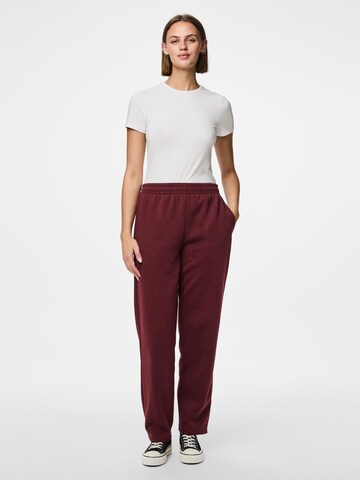 PIECES Loosefit Broek 'CHILLI' in Rood