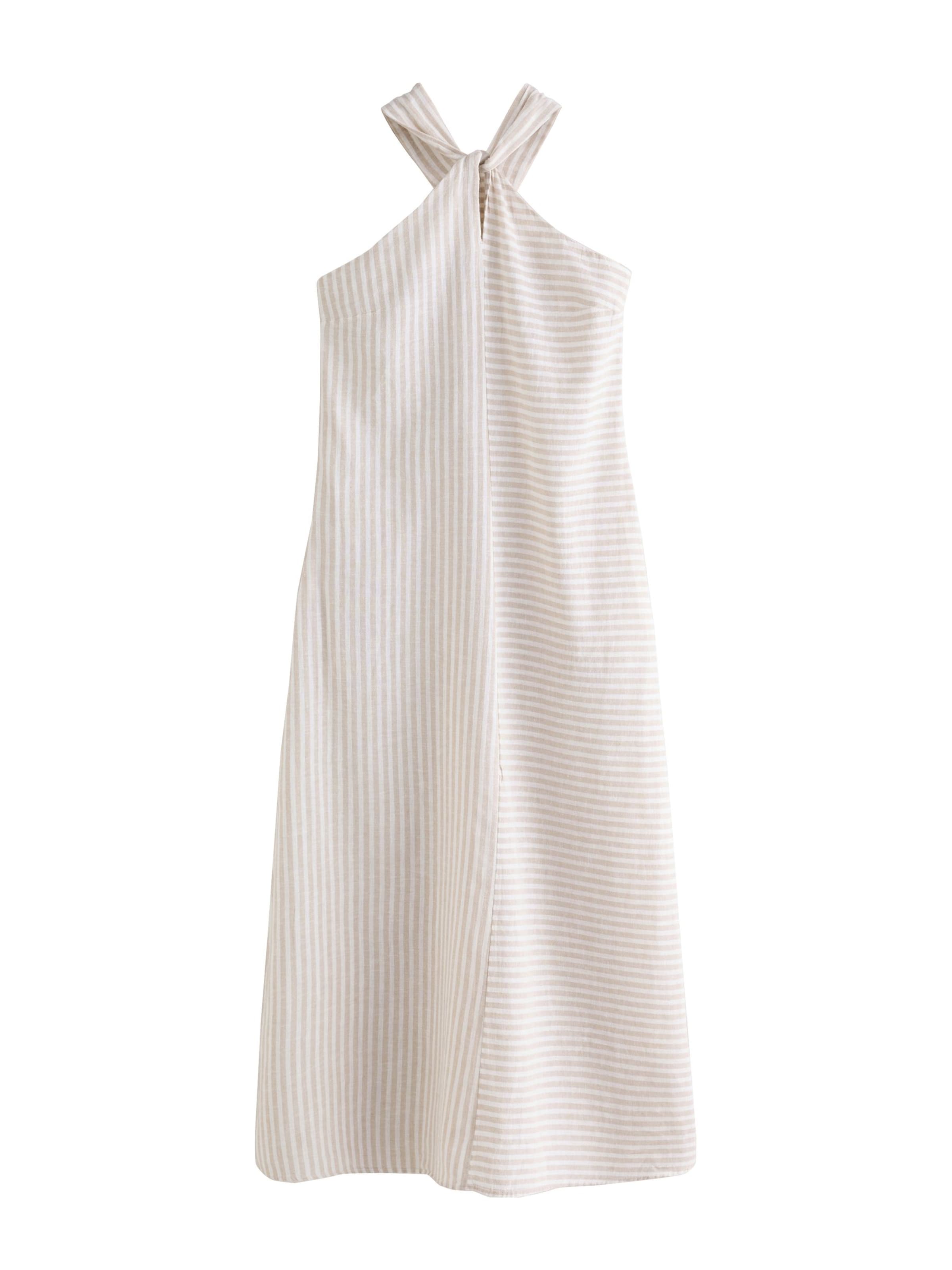 Next Kjole i 34 i beige / hvid, Produktvisning