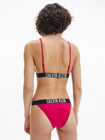 Calvin Klein Swimwear Regular Bikini Top in Pink