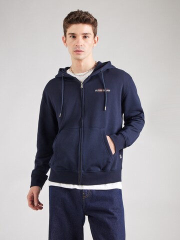 GUESS JEANS - Casaco em moletão em azul
