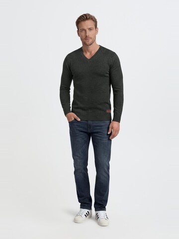 BLEND - Jersey 'Lasse' en gris