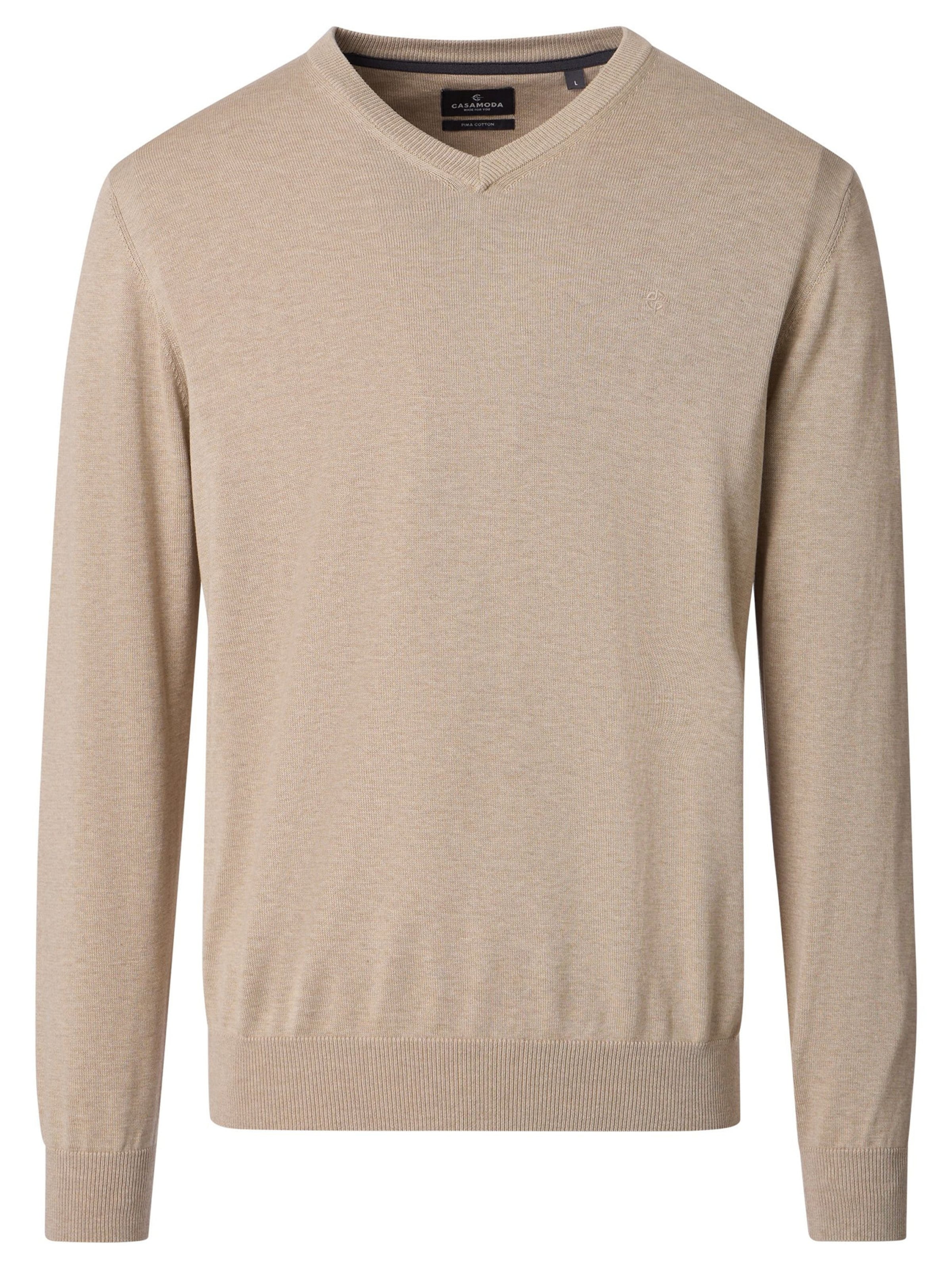 CASAMODA Sweater 'Basic' in Beige: front
