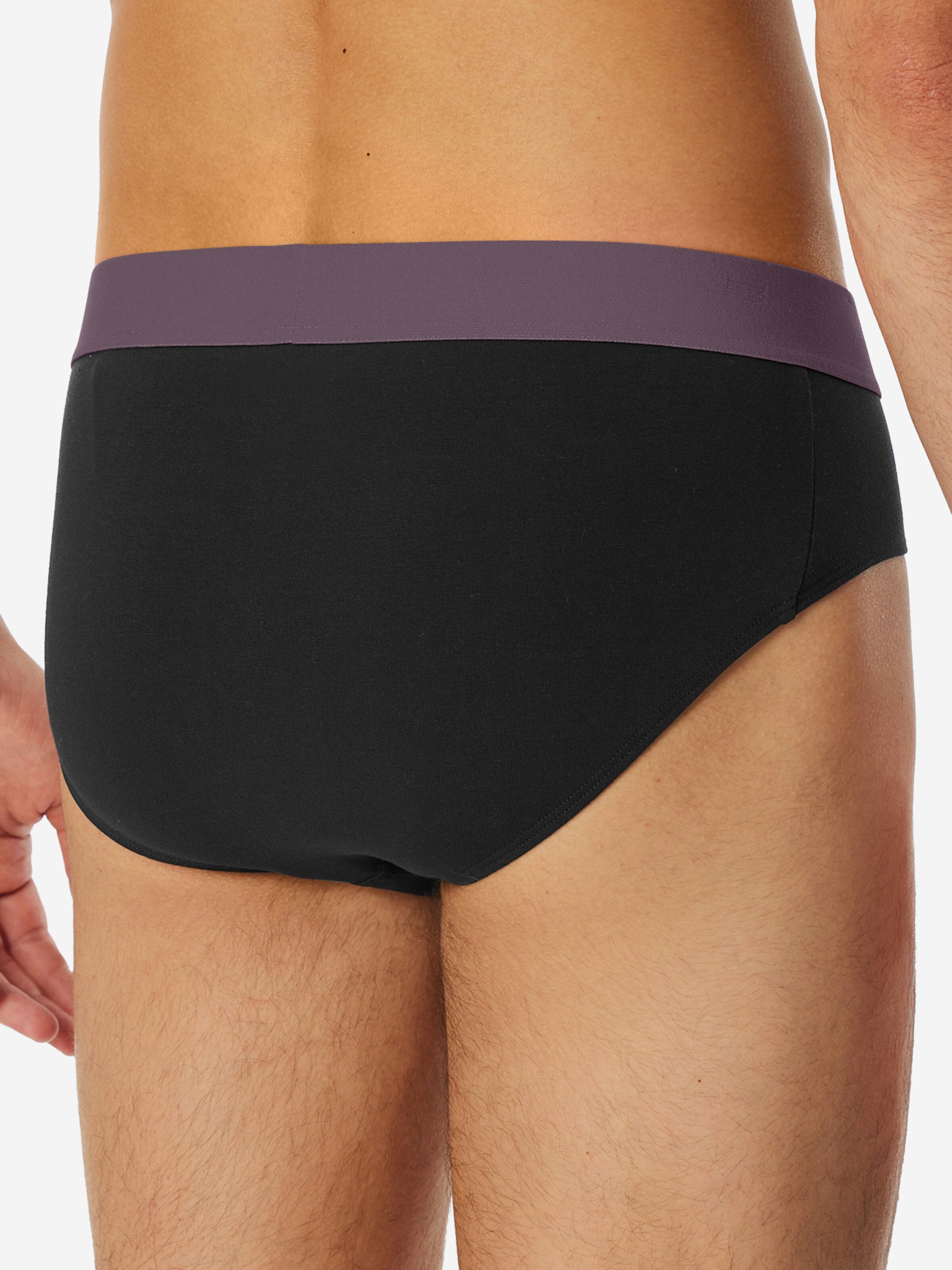 SCHIESSER Rioslip ' 95/5 Organic Cotton ' in Schwarz