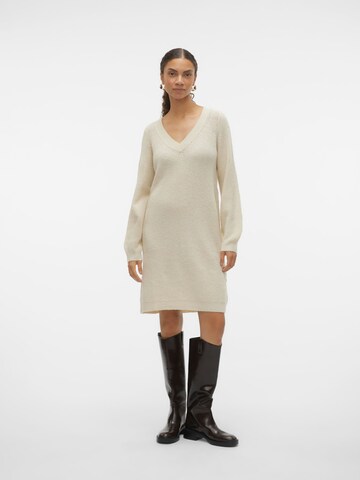 VERO MODA Knit dress 'Tini' in Beige