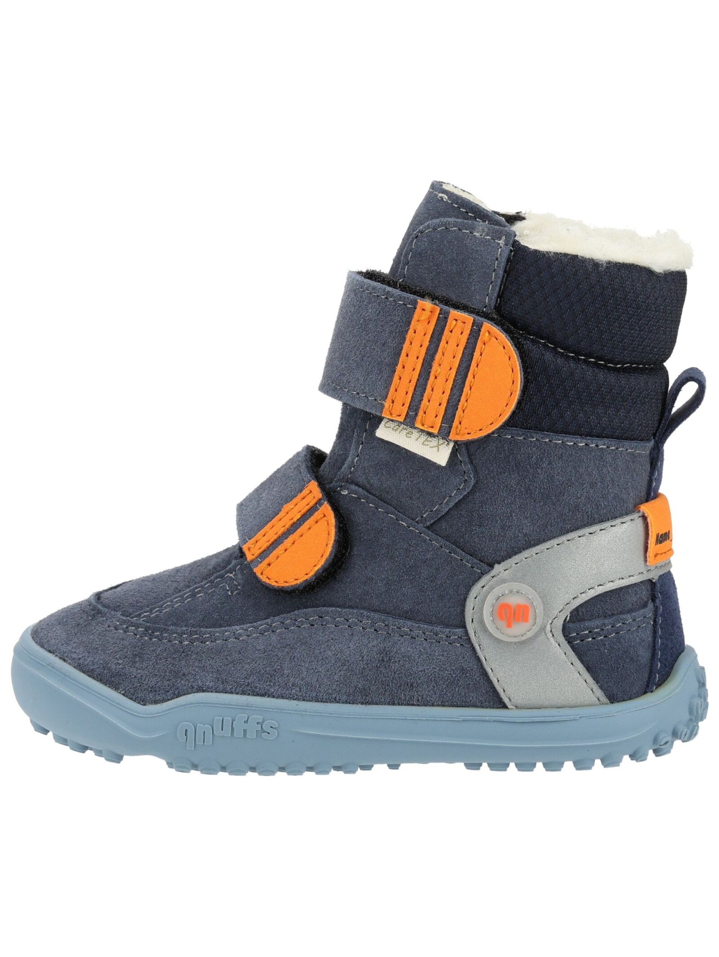 Bottes Qnuffs en bleu : sur le côté