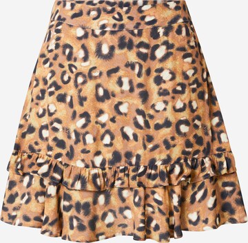 Colourful Rebel Skirt 'Carey' in Brown: front