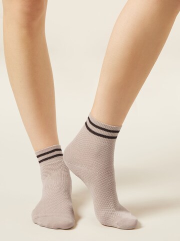 CALZEDONIA Socks in Beige