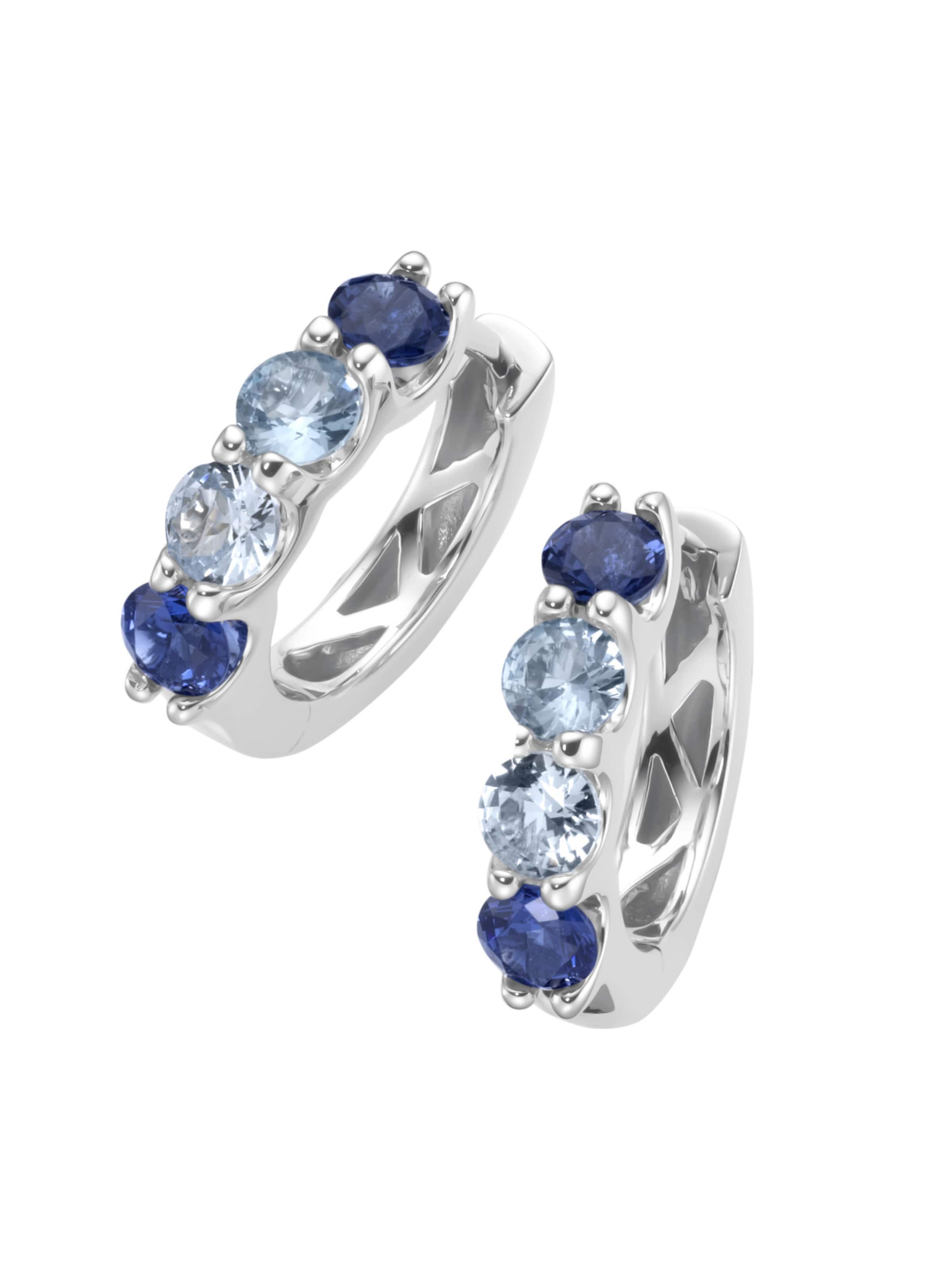 Boucles d'oreilles Giorgio Martello Milano en bleu : devant