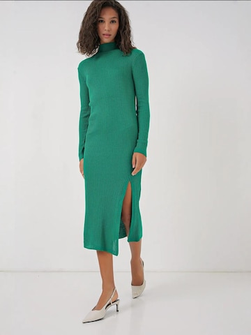 Bigdart Gebreide jurk in Groen