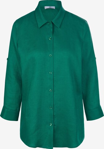 Peter Hahn Blouse in Groen: voorkant