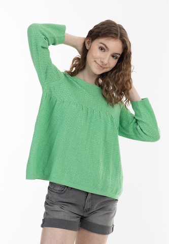 Pull-over MYMO en vert : devant