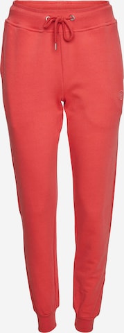 KnowledgeCotton Apparel Pants 'TEAKY' in Orange: front