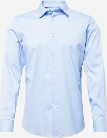 Slim fit Camicia di UNITED COLORS OF BENETTON in blu: frontale