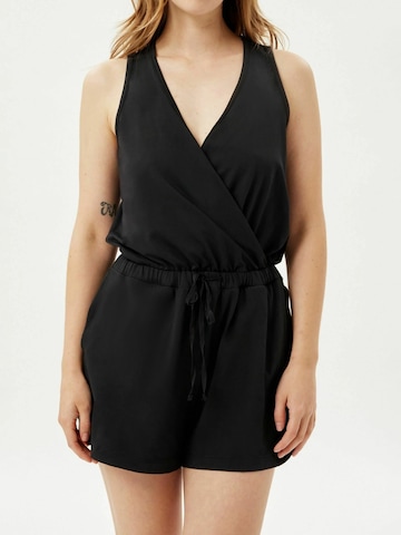 Girlfriend Collective Jumpsuit 'Reset' in Zwart