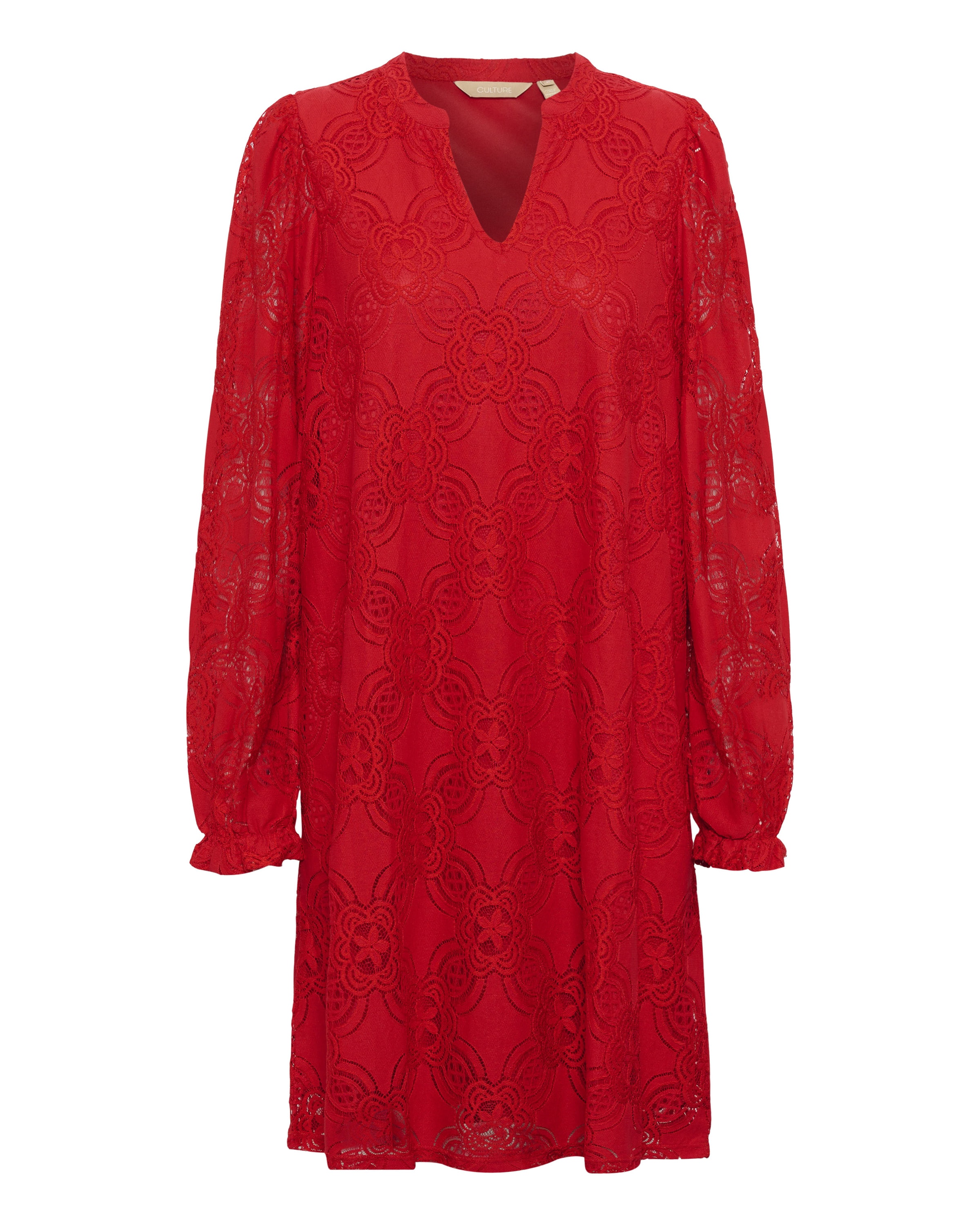 CULTURE Šaty 'Olu' – červená: přední strana