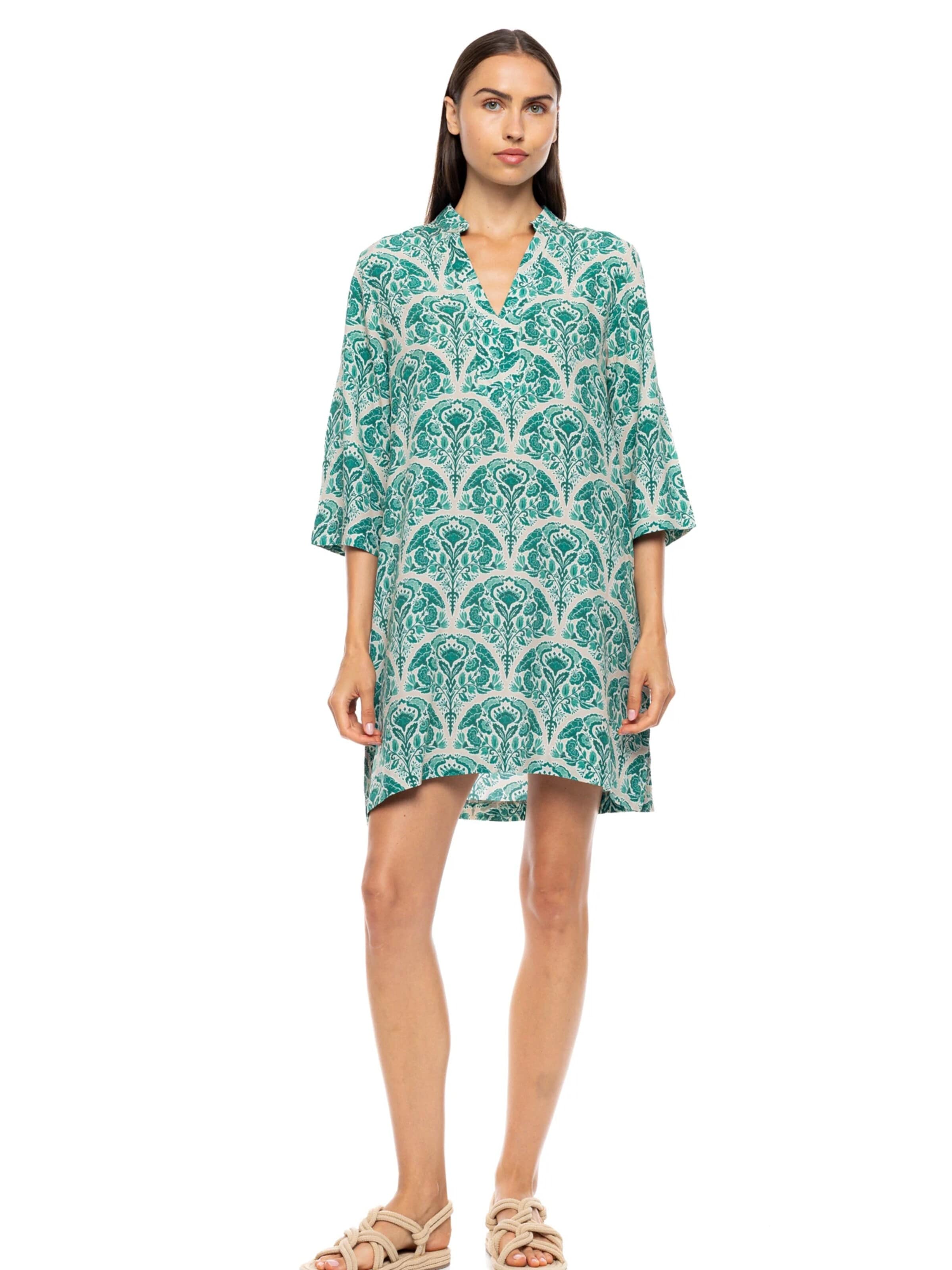Pink Label Sommerkjole 'BEACHWEAR GREEN LA PALMA' i grøn