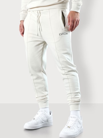 ESTEEM Slim fit Pants in Beige: front