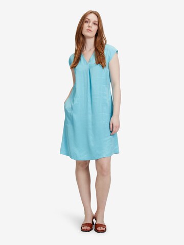 Betty & Co Casual-Kleid mit V-Ausschnitt in Blau