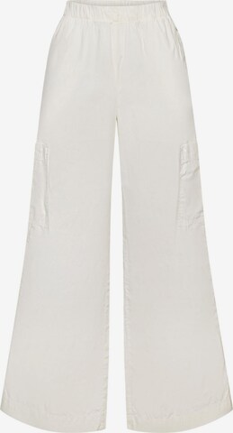 Pantalon cargo ESPRIT en blanc : devant