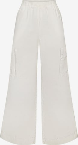 Pantalon cargo ESPRIT en blanc : devant