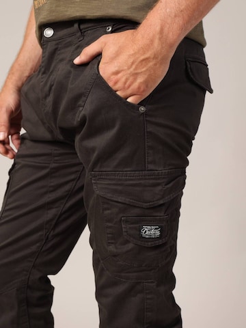 Deeluxe Tapered Cargohose 'Garden' in Braun